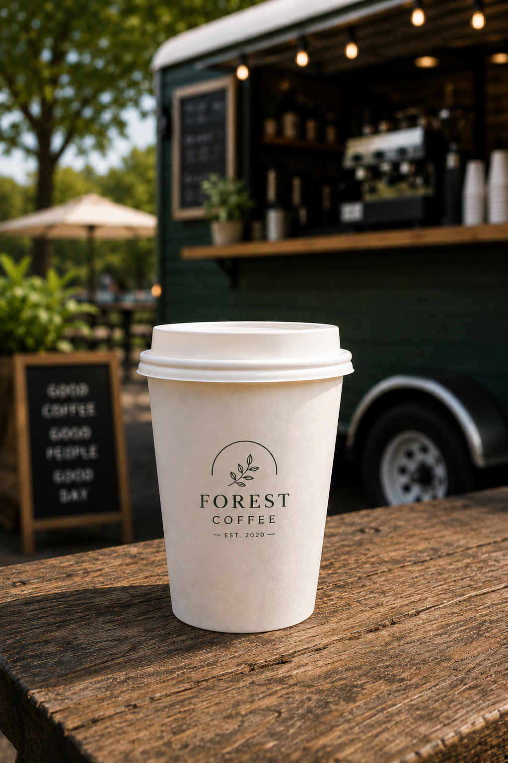 Forest Coffee branded Hot · 12 oz cup